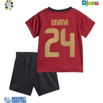 Belgija Amadou Onana #24 Domaci Dres za djecu EP 2024 Kratak Rukav (+ Kratke hlače)